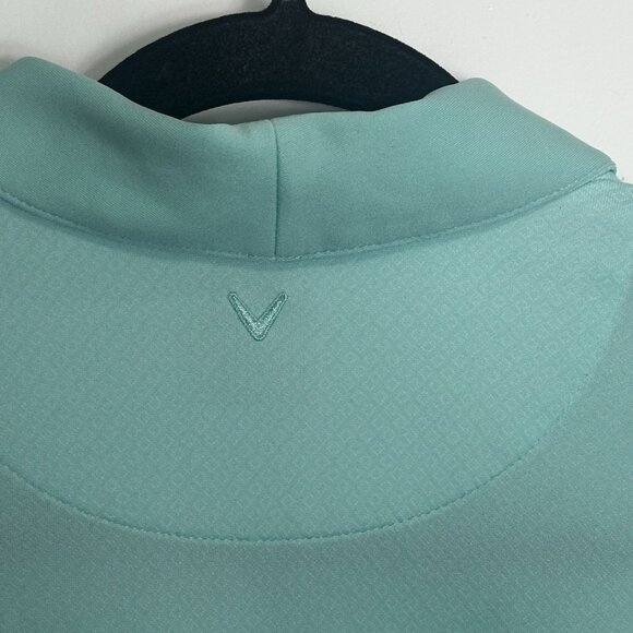 Callaway Women’s Opti-Dry Golf Polo Shirt Sz Med Aqua Blue Quick Dry MSRP $117 - Picture 10 of 12